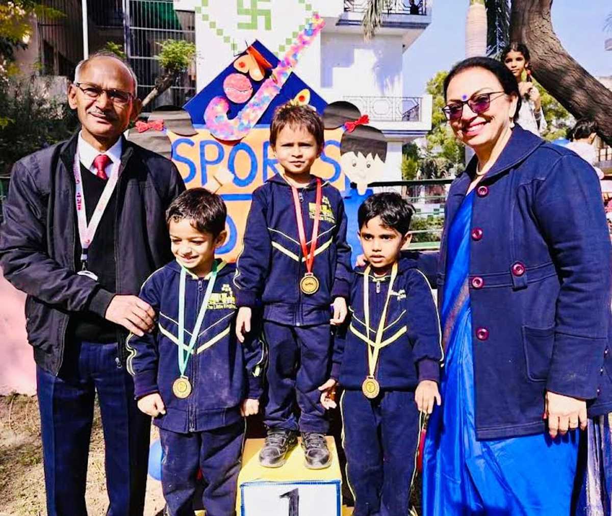 लिटिल इंजन प्री स्कूल के बच्चों ने खेल दिवस पर अपनी प्रतिभा का किया प्रदर्शन